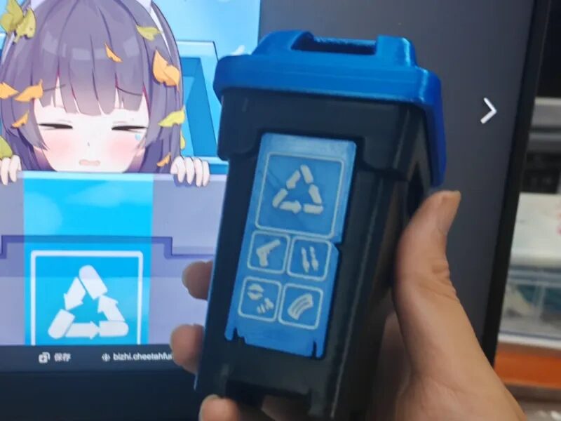 创意迷你垃圾桶容器 碧蓝档案